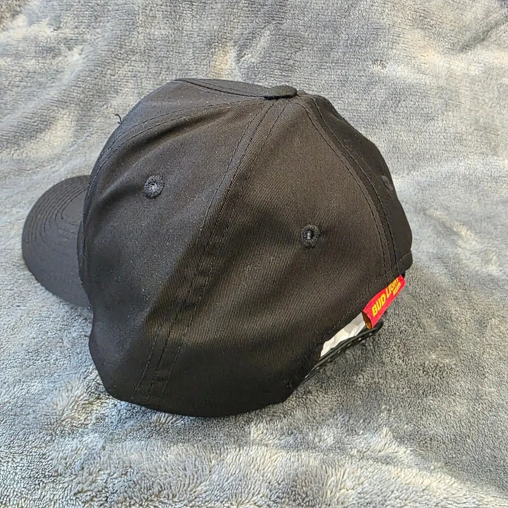 VTG 2000 Bud Light Rodeo Snapback Hat Cap Anheuser-Busch Top of The World Black